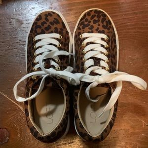 Loft Leopard Sneakers Size 5